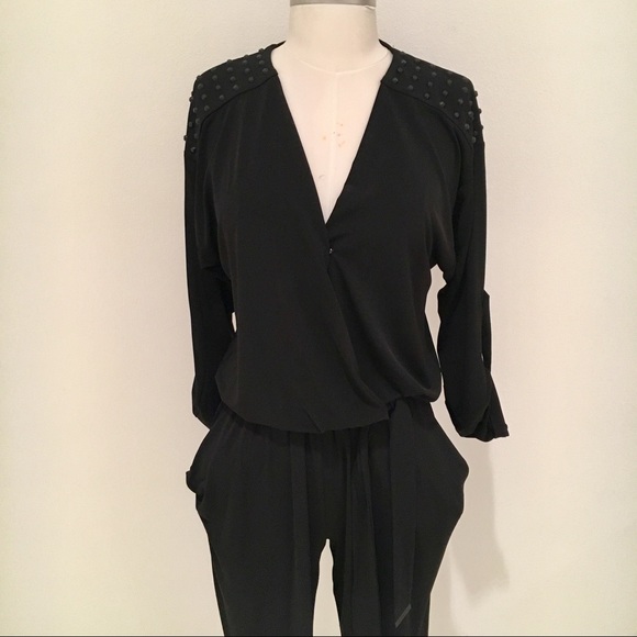 Michael Kors Studded Black Jumpsuit - Picture 4 of 8